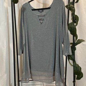 Plus Size Long Tunic Top